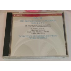 CD Bach The Brandenburg Concertos Nos. 1, 2 & 3 10 tracks 1990 Phillips Production